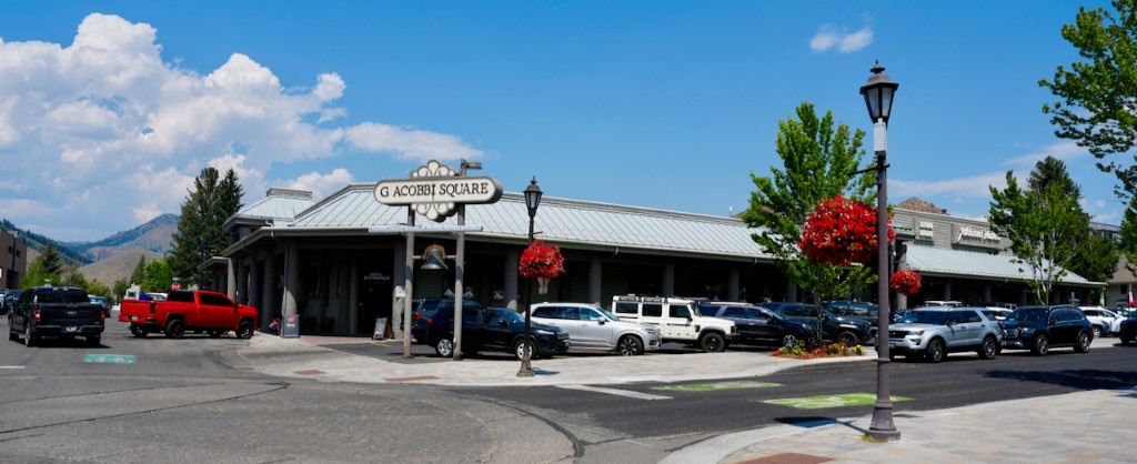 Giacobbi Square in Ketchum, Idaho — exterior of the building where The Creative Edge is located